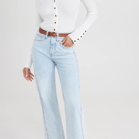 Veronica Beard Jean Women's Taylor Wide Leg Jeans - Size 28 - Picture 1 of 11